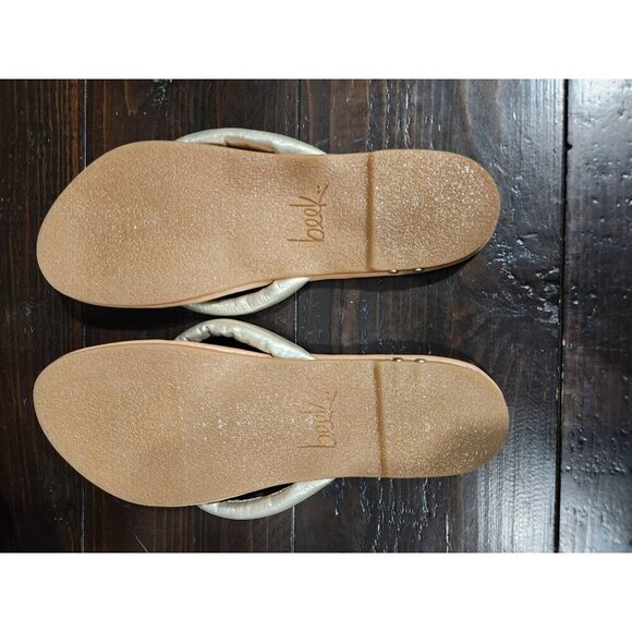 Beek Sunbird Silver Leather Thong Sandals/Sz. 8, NWOB - Picture 7 of 9